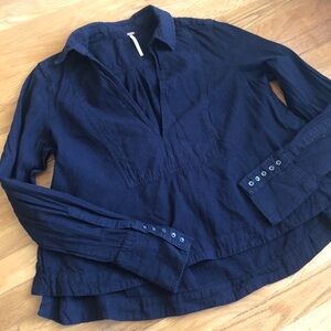 Free People Linen Longsleeve